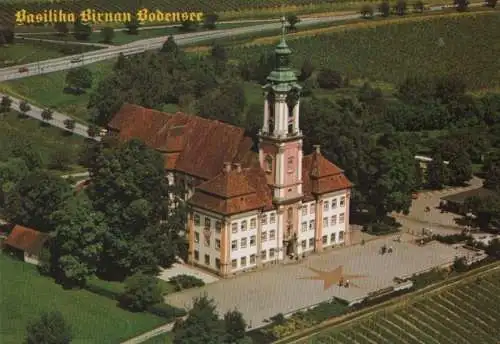 Uhldingen-Mühlhofen, Birnau - Basilika von oben