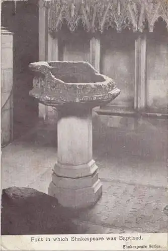 Großbritannien - Stratford-upon-Avon - Großbritannien - Font in which Shakespeare was baptised