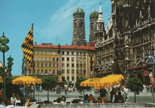 München - Marienplatz mit Mariensäule - 1996