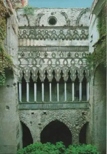 Italien - Italien - Ravello - Villa Rufolo, il cortile Maresco - ca. 1980