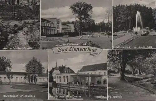 Bad Lippspringe - u.a. Parkpartie - ca. 1955