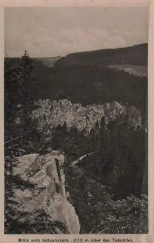 Zöblitz - Blick vom Katzenstein - ca. 1955