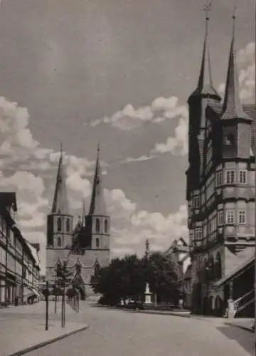 Duderstadt - Rathaus und Marktstraße - ca. 1955