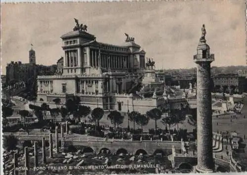 Italien - Italien - Rom - Roma - Foro Traiano e Monumento a Vittorio Emanuele - ca. 1960