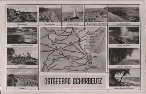 Scharbeutz - u.a. Blick auf Strand - 1957