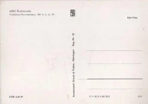 Brotterode - Fuchsbau-Mommelstein