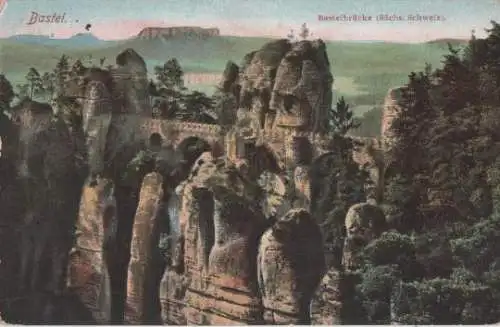 Königstein - Sächs. Schweiz - Basteibrücke - ca. 1935