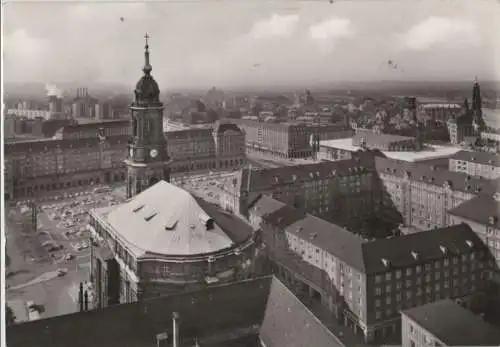 Dresden - Blick auf die Kreuzkirche - 1978