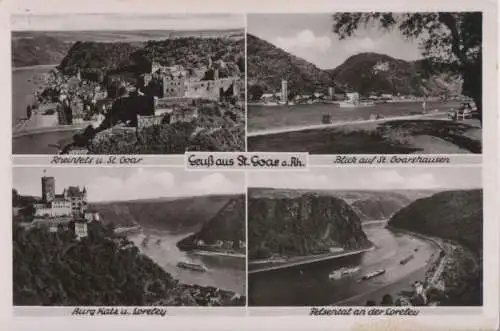 St. Goar - u.a. Felsental an der Loreley - ca. 1960