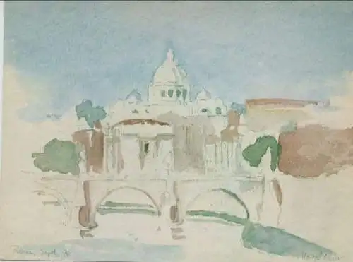 Italien - Rom - Roma - Italien - Aquarell von Marcel Keller