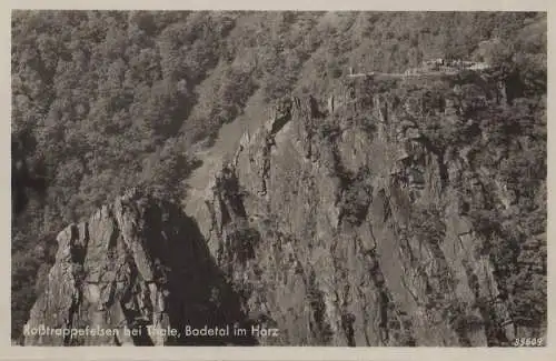 Bodetal - Roßtrappenfelsen bei Thale - ca. 1950