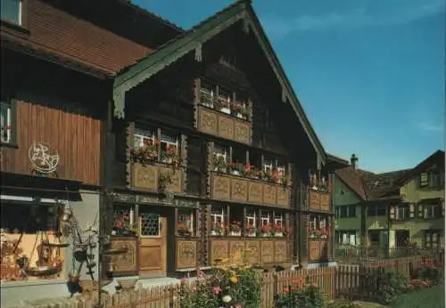 Schweiz - Schweiz - Appenzell - Bemaltes Haus des Glockensattlers - 1981