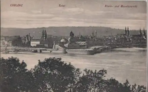 Coblenz - Koblenz - Rhein- und Moselansicht - ca. 1935