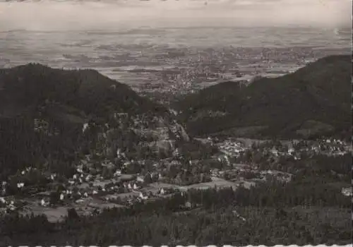 Zittauer Gebirge - Blick vom Hochwald nach Oybin - 1957