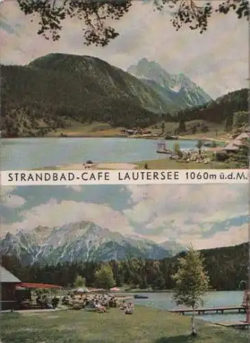 Lautersee bei Mittenwald - Strand-Cafe - ca. 1975