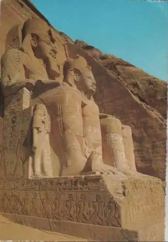 Ägypten - Ägypten - Abu Simbel - Ramsesstatuen - 1970