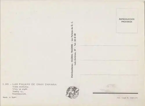 Spanien - Las Palmas - Spanien - vista nocturna