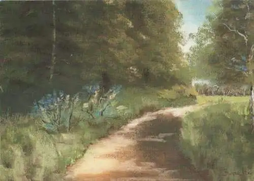 G. Bracker - Blaue Blüten am Weg - 2004