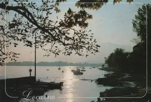 Schweiz - Schweiz - Locarno - Tramonto sul Lago Maggiore - 1982