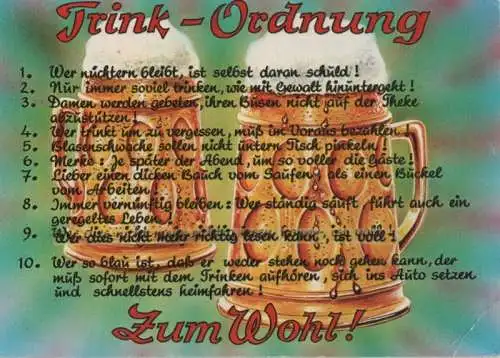 Trink-Ordnung - 1980