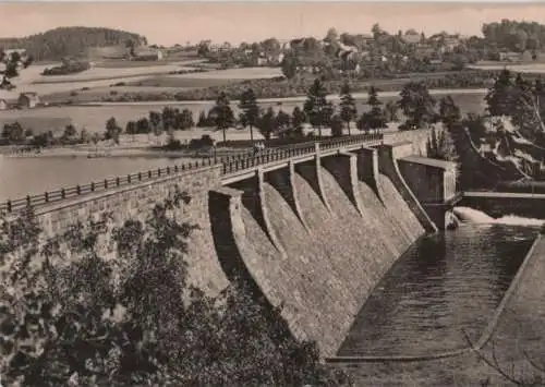 Talsperre Pirk - mit Blick auf Planschwitz - 1966