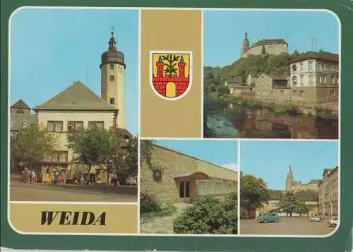 Weida - u.a. Rathaus am Markt - 1982