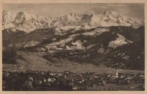 Garmisch-Partenkirchen - mit Dreitorspitze - 1925