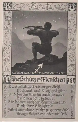 Sternzeichen - Schütze - ca. 1955