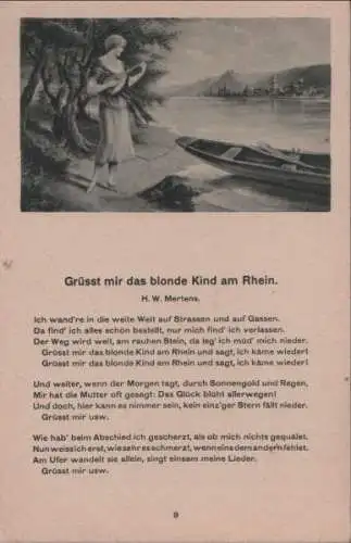 Rhein - Grüsst mir das blonde Kind - ca. 1950