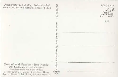 Waldkatzenbach (OT von Waldbrunn) - Aussichtsturm