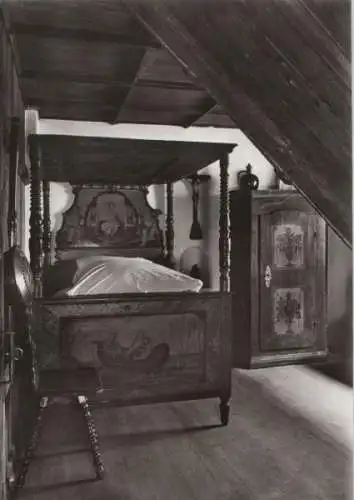 Augsburg - Fuggerei, Schlafzimmer - ca. 1965