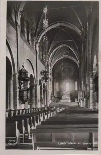 Schweden - Schweden - Lund - Interiör av Domkyrkan - ca. 1955