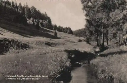 Großbreitenbach - Grundstal bei Hundert Pfund - 1961