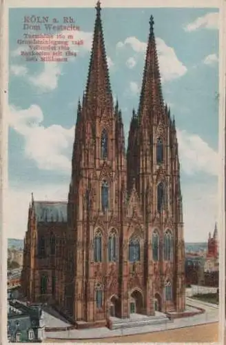 Köln - Westseite des Doms - ca. 1925