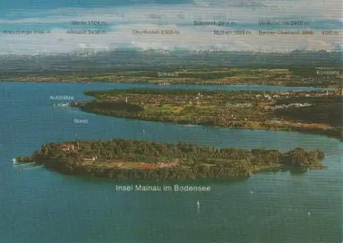 Mainau Bodensee Luftbild - ca. 1985