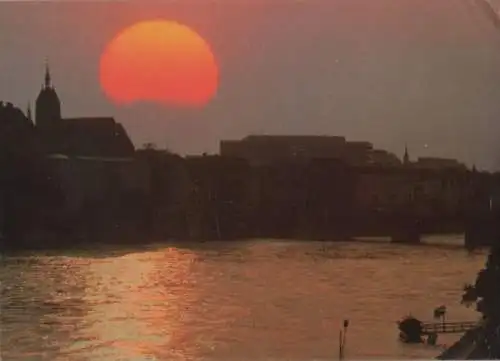 Schweiz - Schweiz - Basel - Sonnenuntergang - 1988