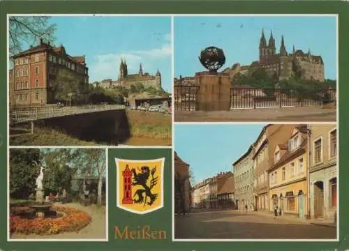 Meißen - u.a. Blick zum Dom - 1982