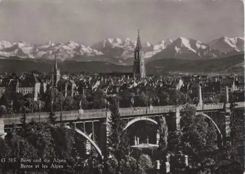 Schweiz - Schweiz - Bern - und die Alpen - 1956