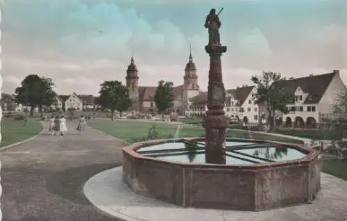 Freudenstadt - Partie am unteren Marktplatz - 1954