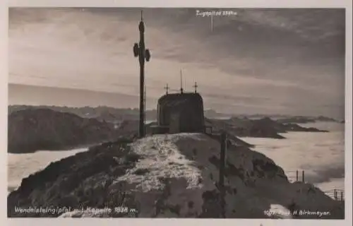 Wendelstein - Gipfel mit Kapelle - ca. 1950