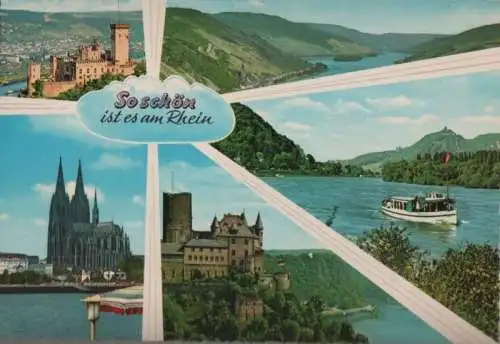 Rhein - 5 Teilbilder - ca. 1975