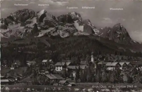 Krün - mit Zugspitze - 1962