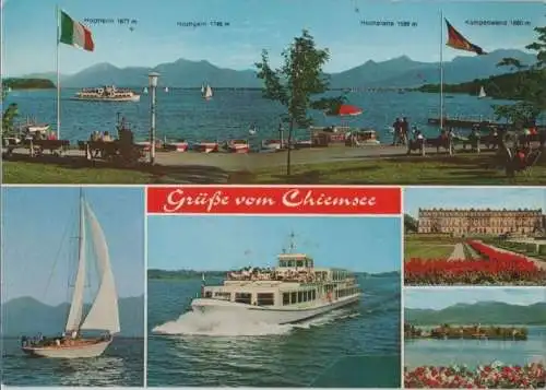 Chiemsee - u.a. Motorschiff Edeltraud - ca. 1980