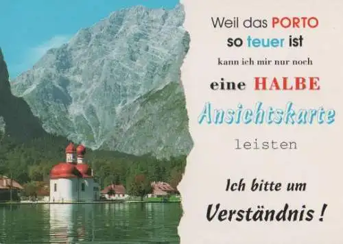 Schönau - Königssee - Halbe Ansichtskarte - ca. 1995