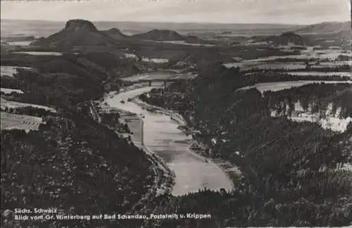 Bad Schandau - Blick von Gr. Winterberg - 1961