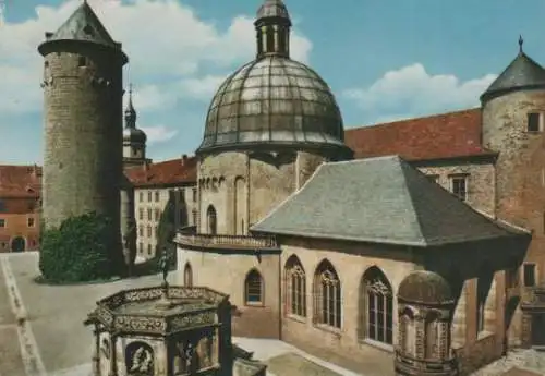 Würzburg - Tiefer Brunnen, Festungskirche, Bergfried - 1967