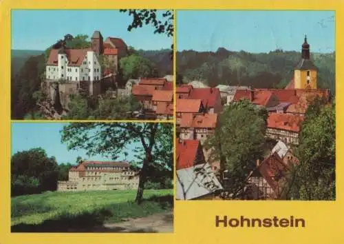 Hohnstein - u.a. Blick auf Burg - 1983