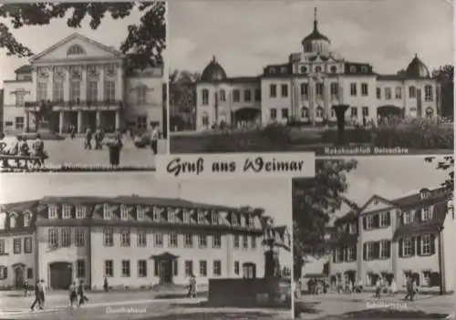 Weimar - u.a. Rokokoschloß Belvedere - 1975