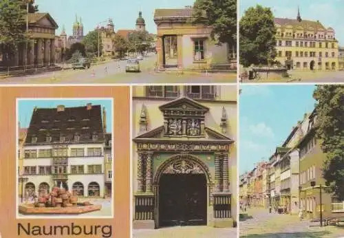 Naumburg - Salztor, Rathaus am Wilhelm-Pieck-Platz, Holzmarkt, Rathausportal, Straße der DSF - 1984