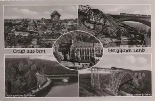 Bergisches Land - u.a. Schloß Burg - ca. 1955